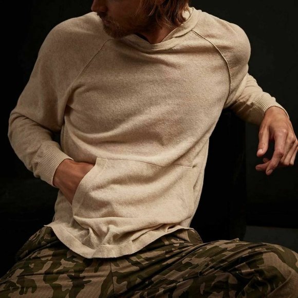 James Perse Shirts James Perse Mens Natural Cotton Linen Pullover